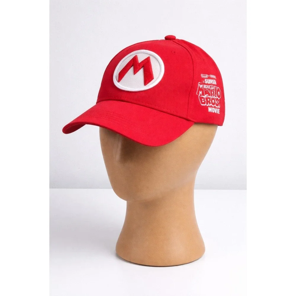 Super Mario Bros Movie Red Hat Nintendo Illumination Cap Adjustable Adult Gamer